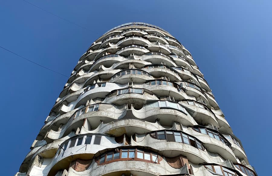 Edificio Romanita, brutalismo Moldavia